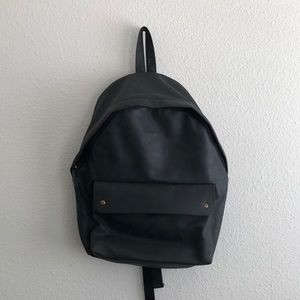 Typo Faux Leather Backpack